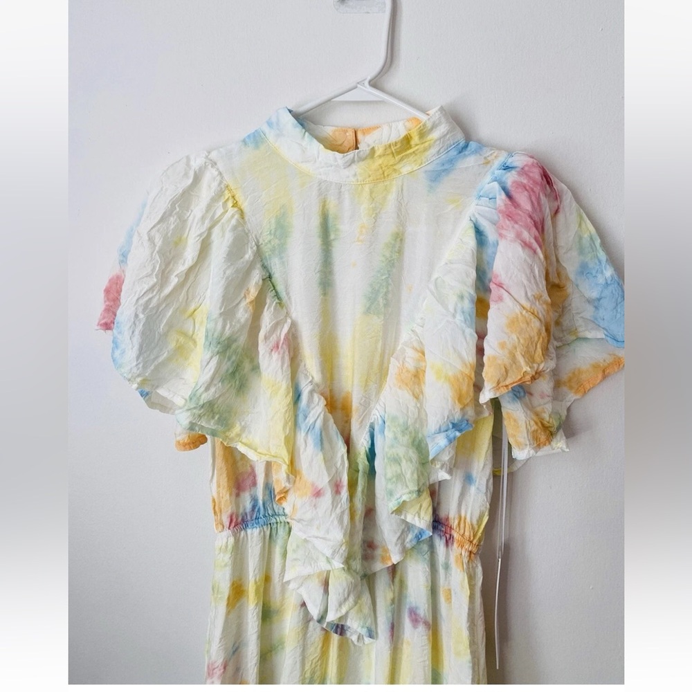 Young Fabulous & Broke | Cruz Ruffle Maxi Dress in Summer Papaya - Size S (NWT)